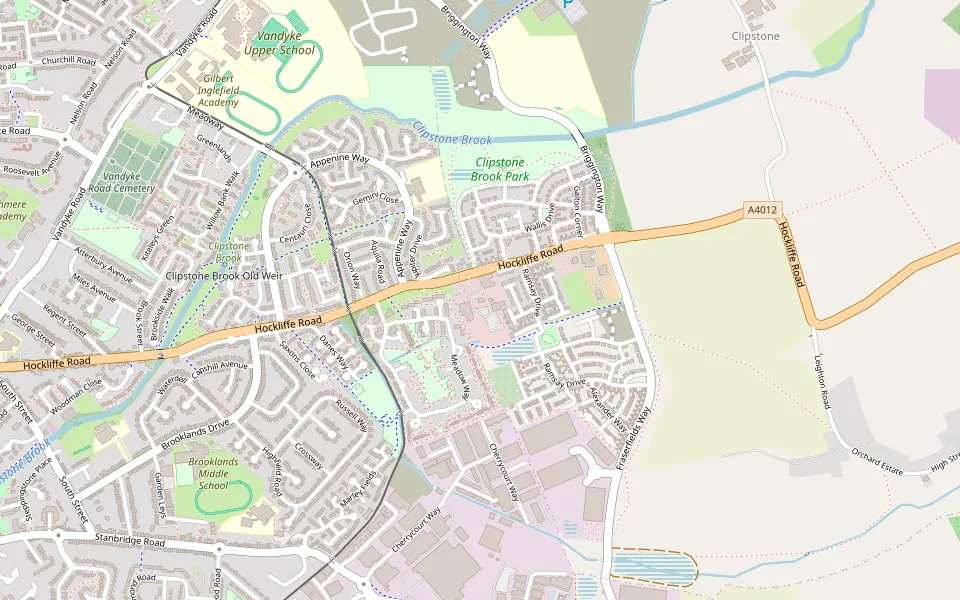 Map showing Hockliffe Road, Leighton Buzzard, Bedfordshire, LU7 9NX